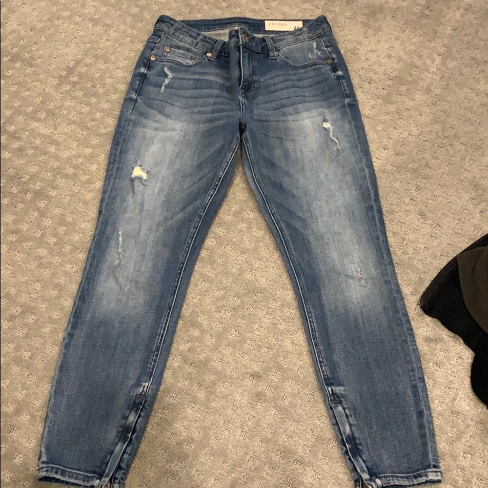 Pistola jeans with ankle zip